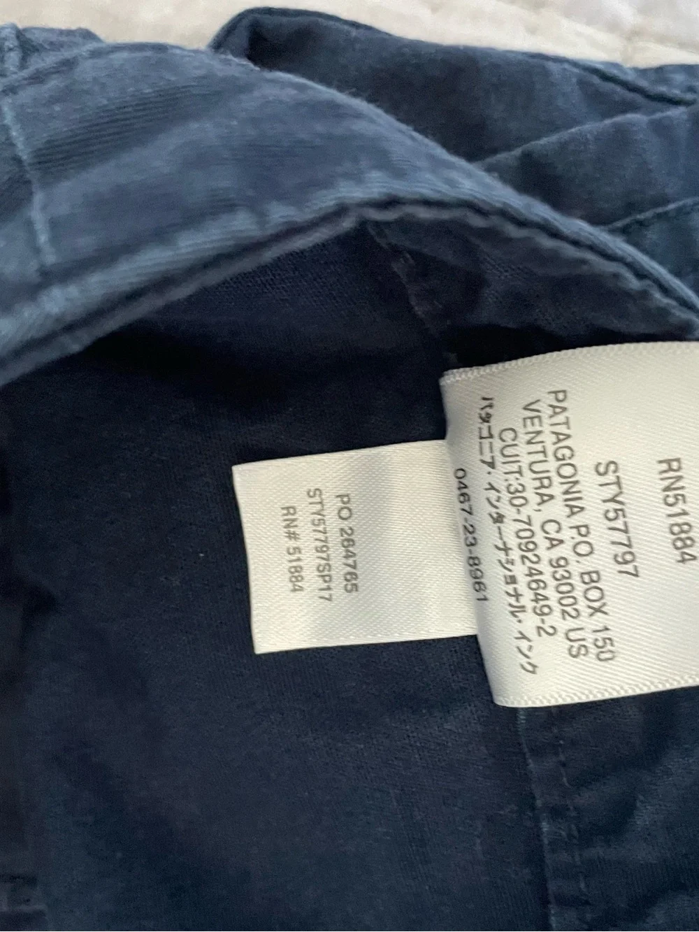 Patagonia Women’s Stand Up Shorts Size 8 Navy Blue Organic Cotton Utility - Picture 5 of 8